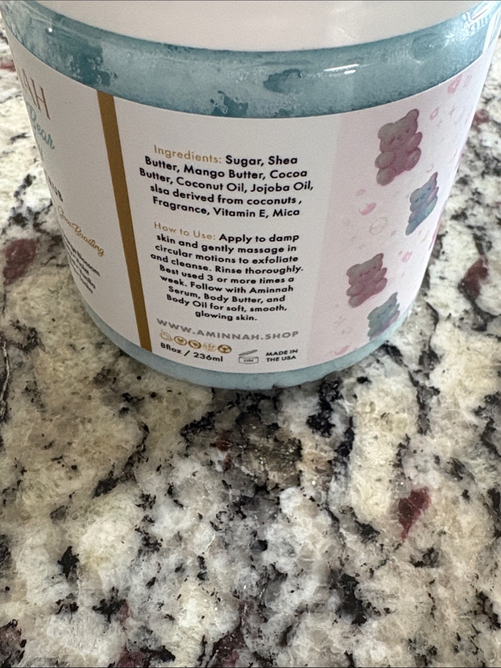 Aminnah Gummy Bear Sugar Scrub - Picture 5 of 6